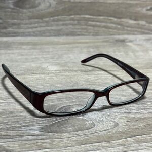 Bulova Augsburg Eyeglass Frames Rectangle 52-15-135 Chocolate Teal